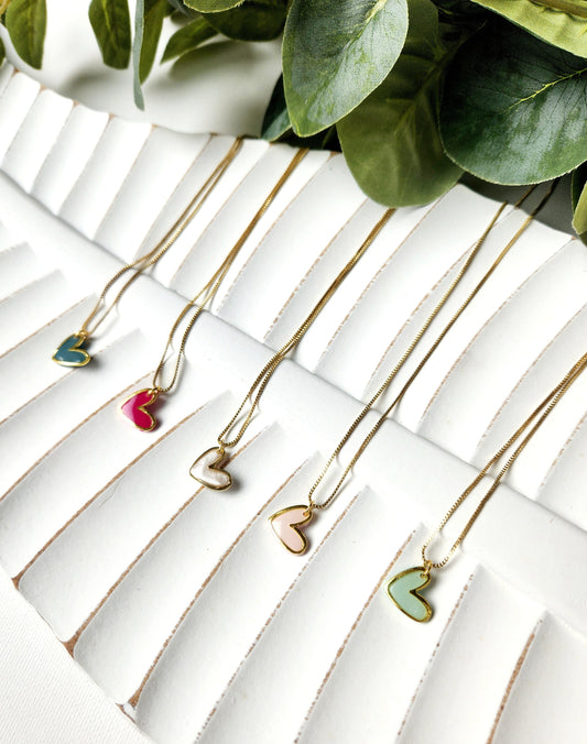 Gold heart necklace