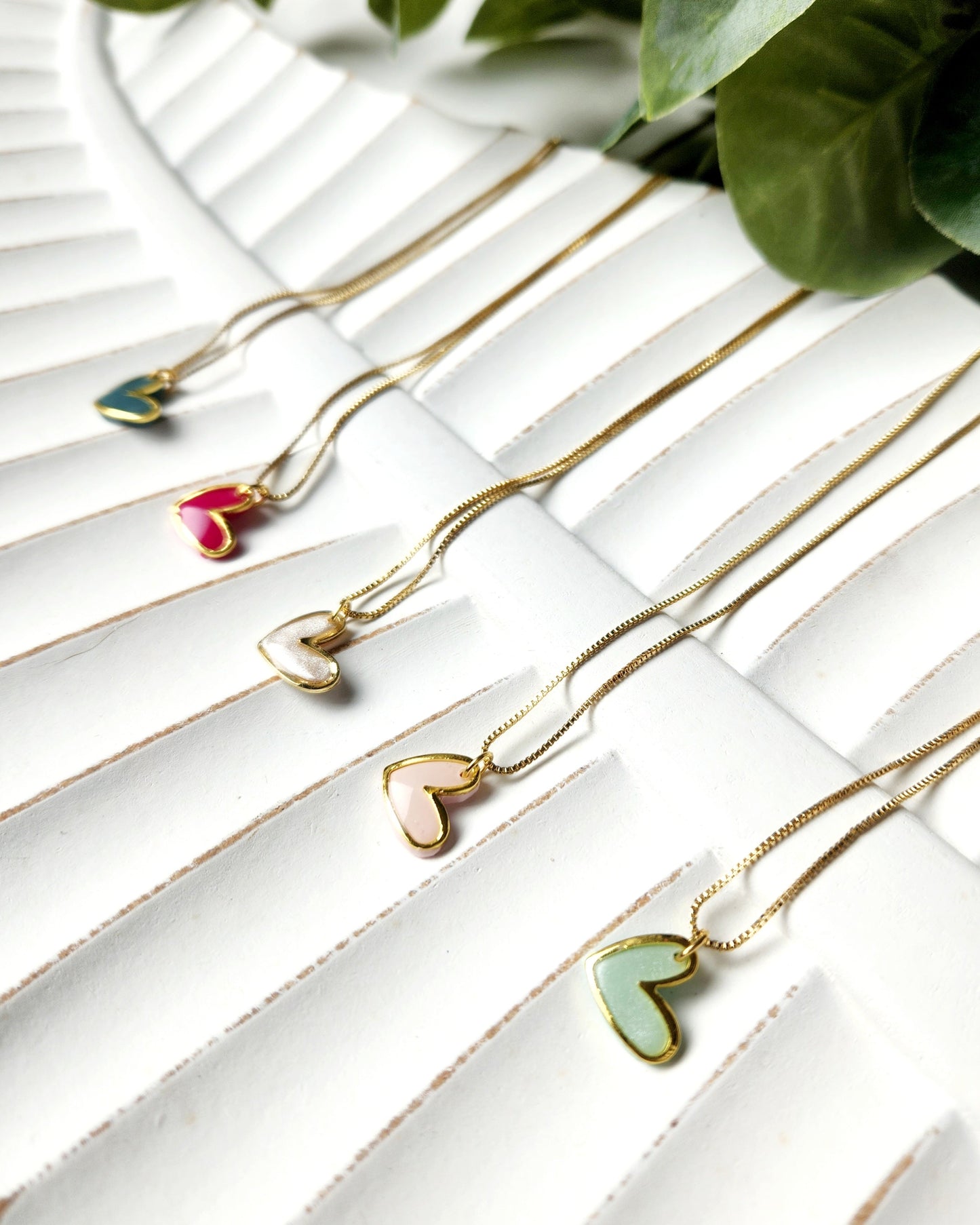 Gold heart necklace