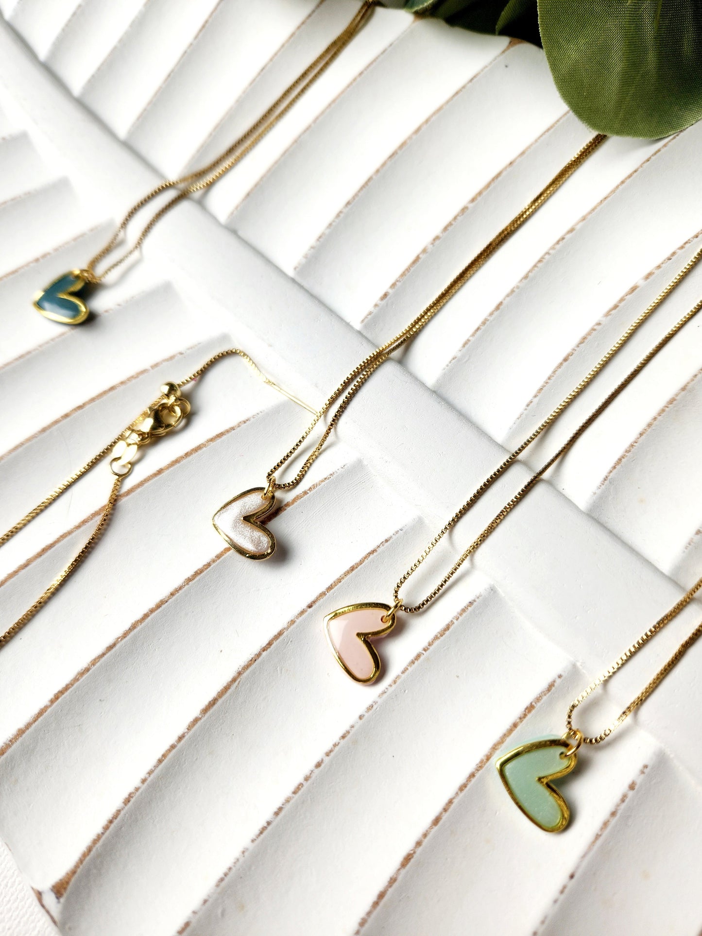Gold heart necklace