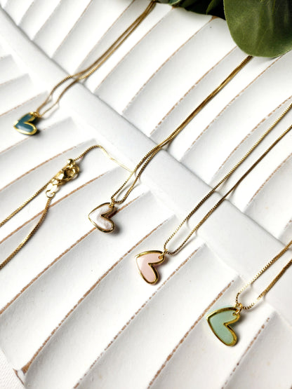 Gold heart necklace