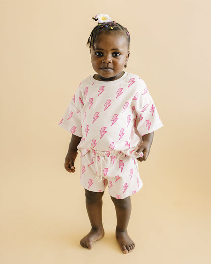 Shorts Set | Pink Bolts