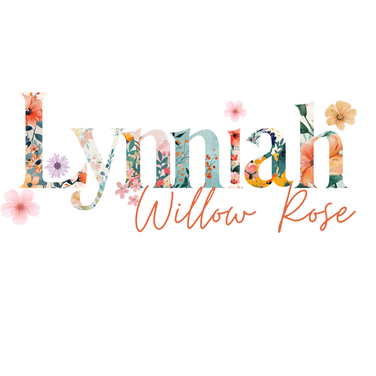Spring Name Design (Leave name, size, & product color in notes at checkout)