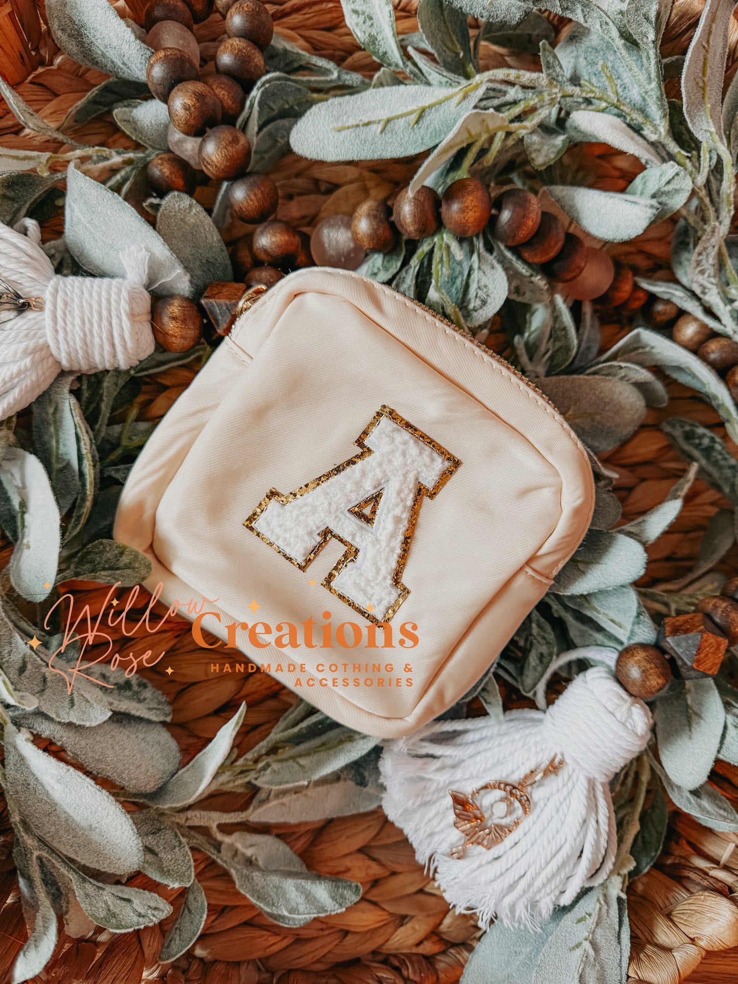 Initial Square Pouch