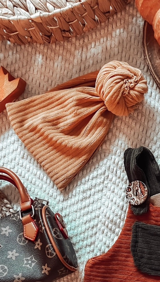 Corduroy Top Knot