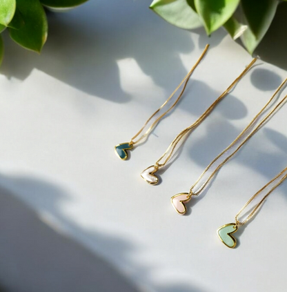 Gold heart necklace