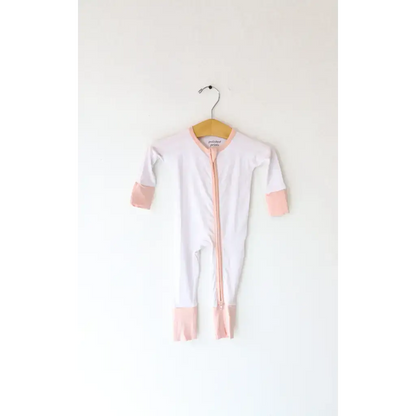 Pink Striped Bamboo Baby Sleeper