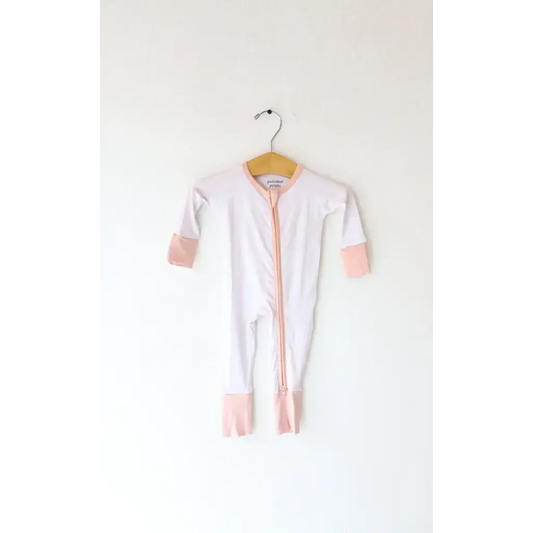 Pink Striped Bamboo Baby Sleeper